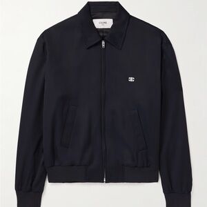 Celine Logo- Embroidered Nylon Jacket